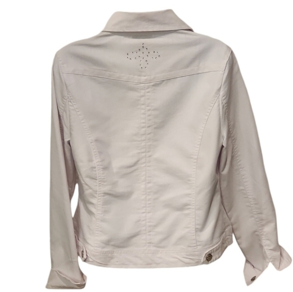 Roz & Ali White Denim Bling Jacket - Picture 3 of 6
